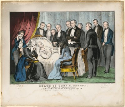 Tod von General Zachary Taylor von Nathaniel Currier