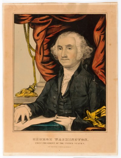 George Washington, Erster Präsident der USA von Nathaniel Currier