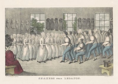 Shakers in der Nähe von Lebanon von Nathaniel Currier