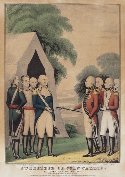 Kapitulation von Cornwallis: In York-Town Va. Okt. 1781 von Nathaniel Currier