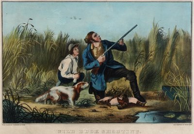 Wildentenjagd von Nathaniel Currier
