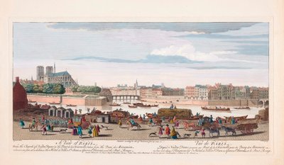 Ansicht von Paris im 18. Jahrhundert (Gravur) von Nathaniel Parr