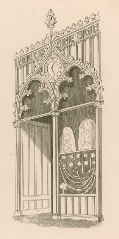 Ladengestaltung im dekorierten oder floriden gotischen Stil von Nathaniel Whittock