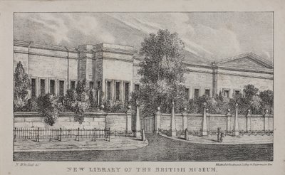 Ansicht der neuen Bibliothek im British Museum, ca. 1830 von Nathaniel Whittock