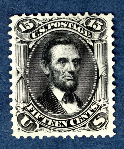 15c Abraham Lincoln Neuauflage Einzelstück, 1875 von National Bank Note Company