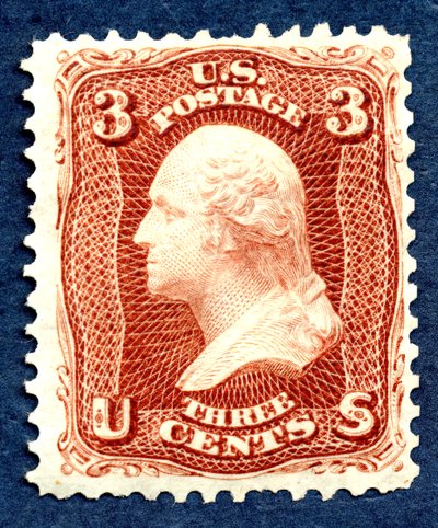 3c Washington Neuauflage Einzelstück, 1875 von National Bank Note Company