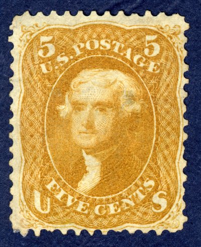 5c Jefferson Einzelstück, 1861 von National Bank Note Company