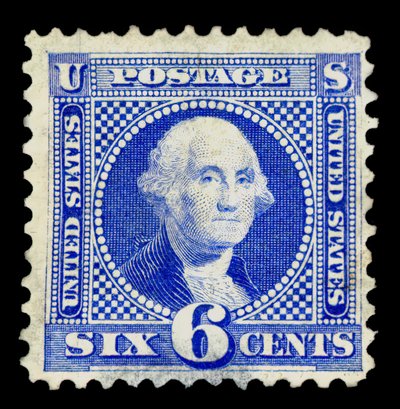 6c Washington Neuauflage Einzelstück von National Bank Note Company