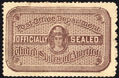 Postamtssiegel, 1889 von National Bank Note Company