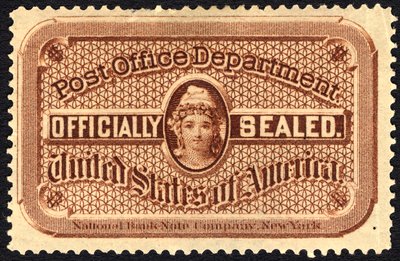 Postamtssiegel, ca. 1879 von National Bank Note Company