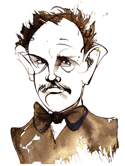 Richard Strauss, deutscher Komponist und Dirigent (1864-1949); Karikatur von Neale Osborne