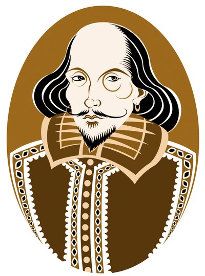 William Shakespeare, englischer Dichter und Dramatiker, getauft am 26. April 1564 - 23. April 1616 von Neale Osborne