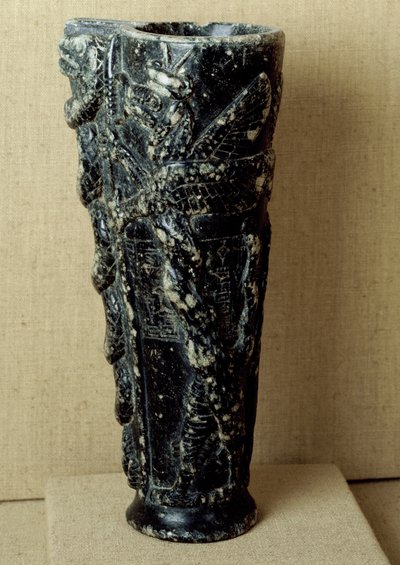 Sumerische Zivilisation: Steatit-Libationsvase des Prinzen Gudea (2141-2122 v. Chr.) von Neo Sumerian Neo Sumerian