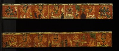 Ein Paar Devimahatmya-Manuskriptcover von Nepalese School