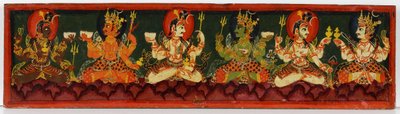 Buchdeckel eines Shaiva-Manuskripts von Nepalese School