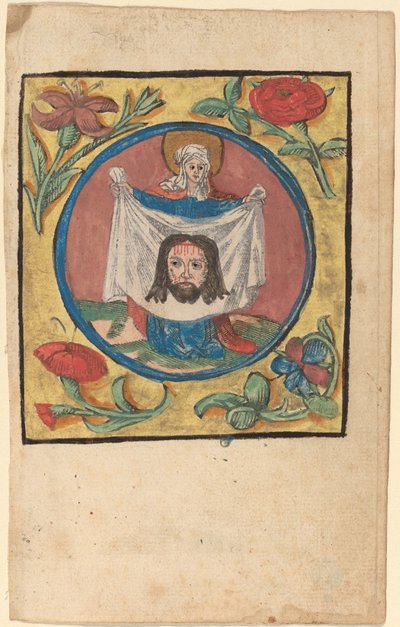 Heilige Veronika mit dem Schweißtuch von Netherlandish 15th Century