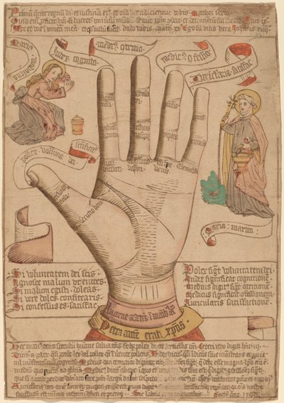 Die Hand als Spiegel des Heils von Netherlandish 15th Century