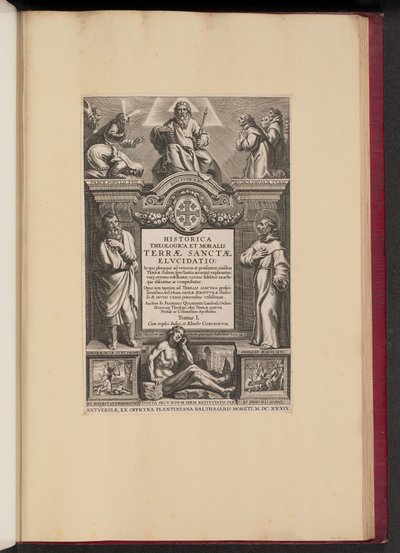Titelseite für Franciscus Aguilonius, Historica Theologica et Moralis Terrae Sanctae Elucidatio von Netherlandish 17th Century after Sir Peter Paul Rubens