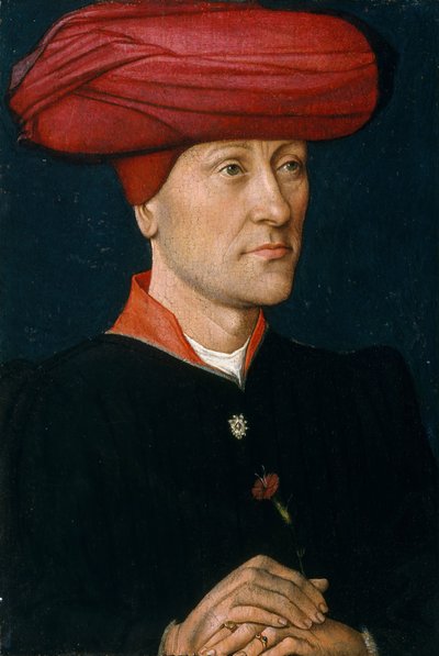 Porträt eines Mannes in einem Chaperon von Netherlandish Painter