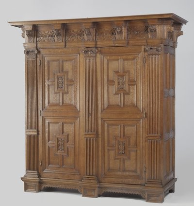 Schrank mit ionischen Säulen von Netherlandish School