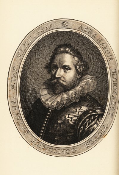 Porträt von Abraham Bloemaert, niederländischer Maler und Kupferstecher, Radierer und Graveur, Haarlem-Manierist von Netherlandish School