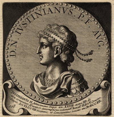 Porträt des byzantinischen Kaisers Justinian II. von Netherlandish School