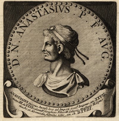 Porträt des römischen Kaisers Anastasius I. von Netherlandish School