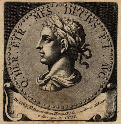 Porträt des römischen Kaisers Herennius Etruscus. von Netherlandish School