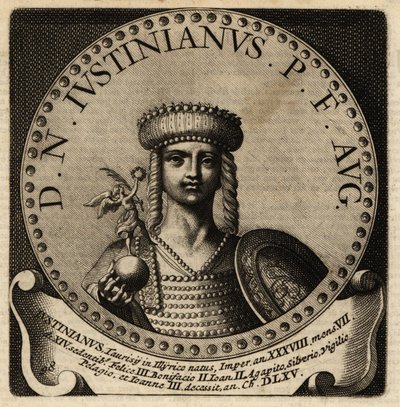 Porträt des römischen Kaisers Justinian I. von Netherlandish School
