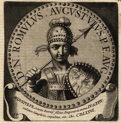 Porträt des römischen Kaisers Romulus Augustulus von Netherlandish School