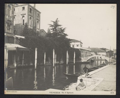 Rio dei Ognissanti in Venedig von Neue Photographische Gesellschaft