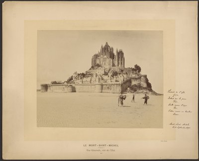 Le Mont-Saint-Michel, Gesamtansicht, Ostseite von Neurdein freres