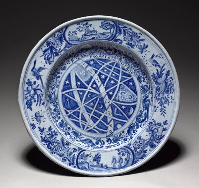 Große Platte, späte 1600er Jahre von Nevers Factory