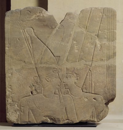 Der Gott Amun umarmt Ramses II., Karnak, ca. 1401-1213 v. Chr. (Sandstein) von New Kingdom Egyptian