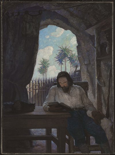 Am Morgen nahm ich die Bibel; und begann im Neuen Testament... von Newell Convers Wyeth