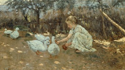 Der kleine Gänsehirt, ca. 1892, von Niccolo Cannicci (1846-1906) von Niccolo Cannicci