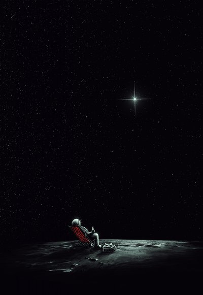 Astronaut Sternengucker von Nicebleed