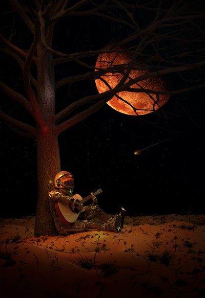 Astronauts rote Mondserenade von Nicebleed