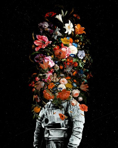 Blühender Astronaut von Nicebleed