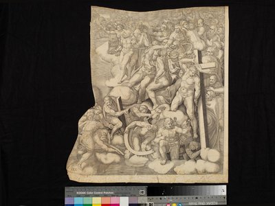 Szene aus dem Jüngsten Gericht von Nicholas Beatrizet