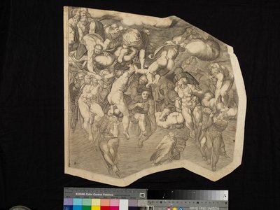 Szene aus dem Jüngsten Gericht von Nicholas Beatrizet