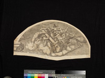 Szene aus dem Jüngsten Gericht von Nicholas Beatrizet