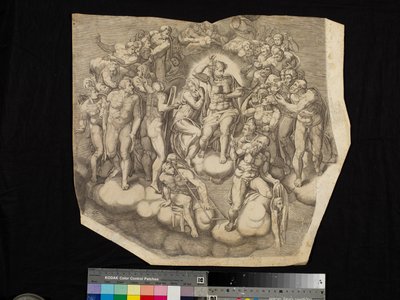 Szene aus dem Jüngsten Gericht von Nicholas Beatrizet