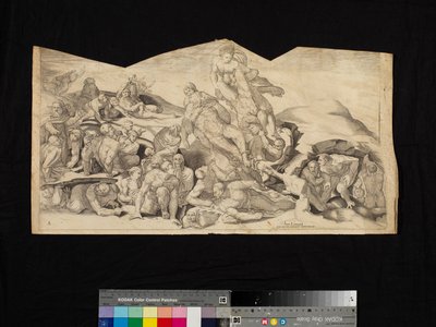 Szene aus dem Jüngsten Gericht von Nicholas Beatrizet