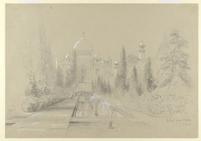 Das Taj Mahal, Agra, 24. Januar 1870 von Nicholas Chevalier