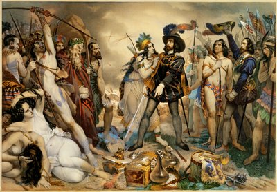 Cortez befiehlt, seine Flotte zu zerstören von Nicholas Eustache Maurin