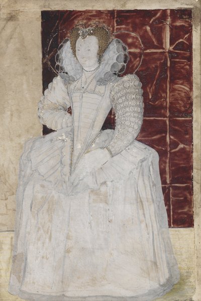 Porträt einer unbekannten Dame, ca. 1595 von Nicholas Hilliard