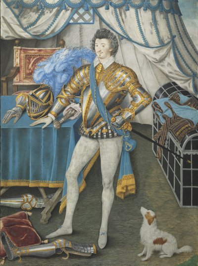 Porträt von Sir Anthony Mildmay, Ritter von Apethorpe, Northants, ca. 1590-93 von Nicholas Hilliard