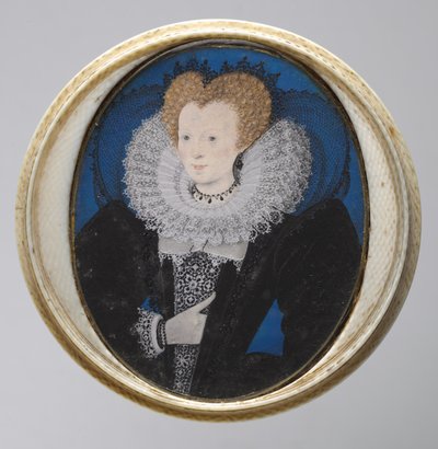 Porträt einer Frau, ca. 1590 von Nicholas Hilliard