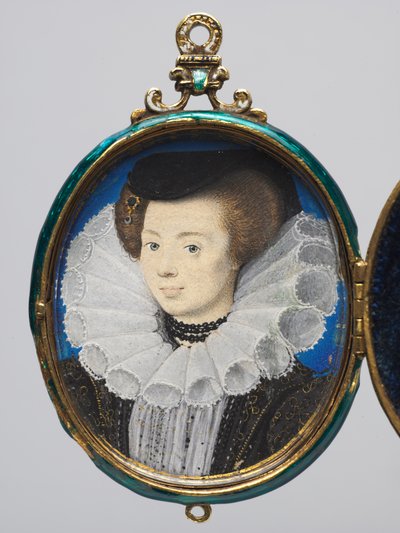Porträt einer Frau, ca. 1593 von Nicholas Hilliard
